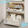 Non Perforated Kitchen Pull-out Shelf，Kitchen Storage Rack with Sliding Rails，Drawer Storage Tray，Cabinets Organizer，spice Rack 4