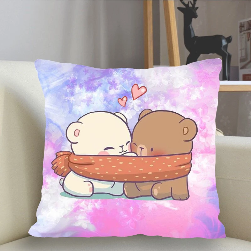 Cute Cartoon Bubu Dudu Print Pillow Case Panda Bear Living Room Pillow Covers Home Decoration Sofa/Bed Cushion Cover 45x45cm