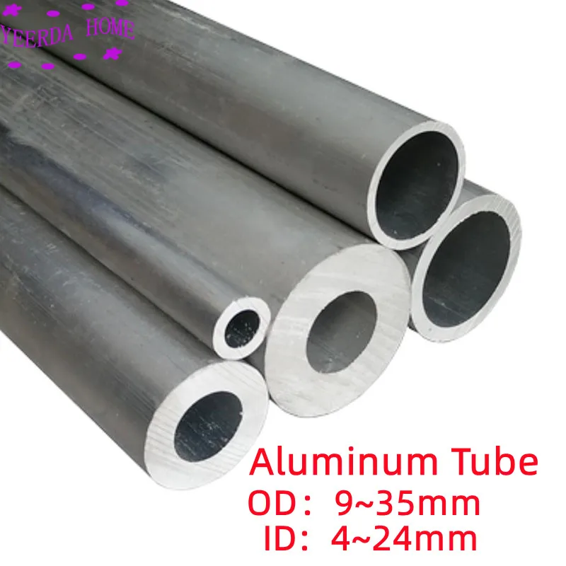 Thick 6061 aluminum tube pipe hollow aluminum pipe alloy tube Shaft sleeve Pole CNC DIY Aluminium Tube