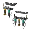 Angle Grinder Holder -2/3 Bay with Cord Hanger, Wall mount Bracket for Cutters Polishers, Garage and Workspace 1
