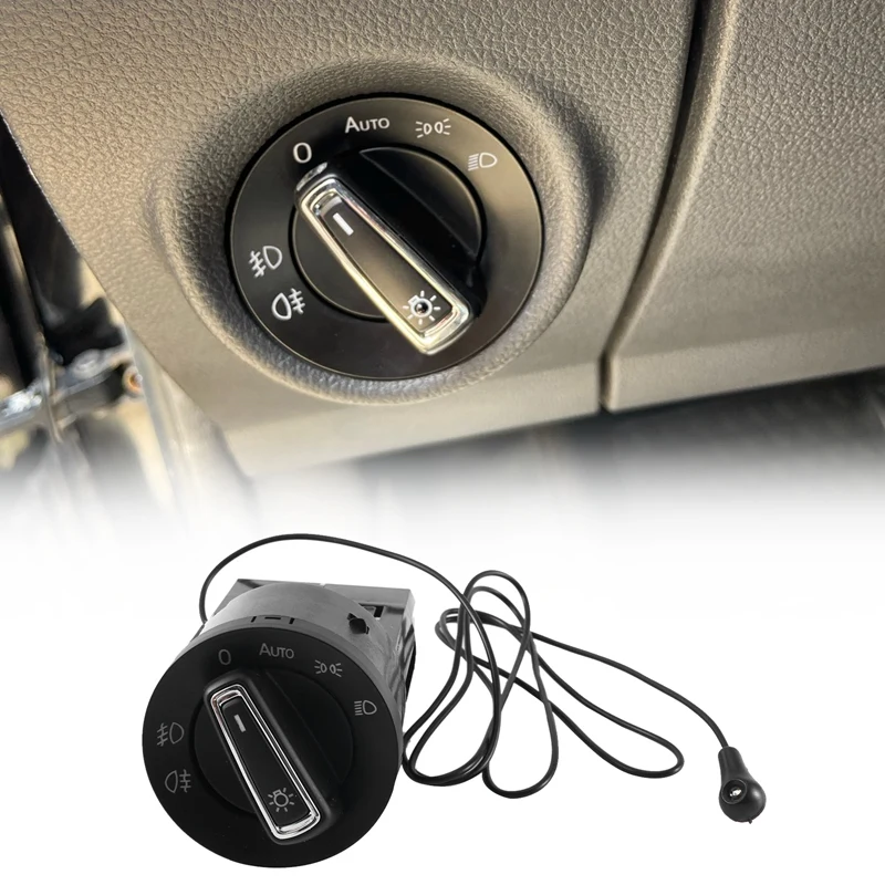 

14 Pins Car Headlight Switch For VW Passat B5 B7 Transporter T5 Polo Tiguan Jetta Mk6 Golf 4 6 Light Switch 3BD941531