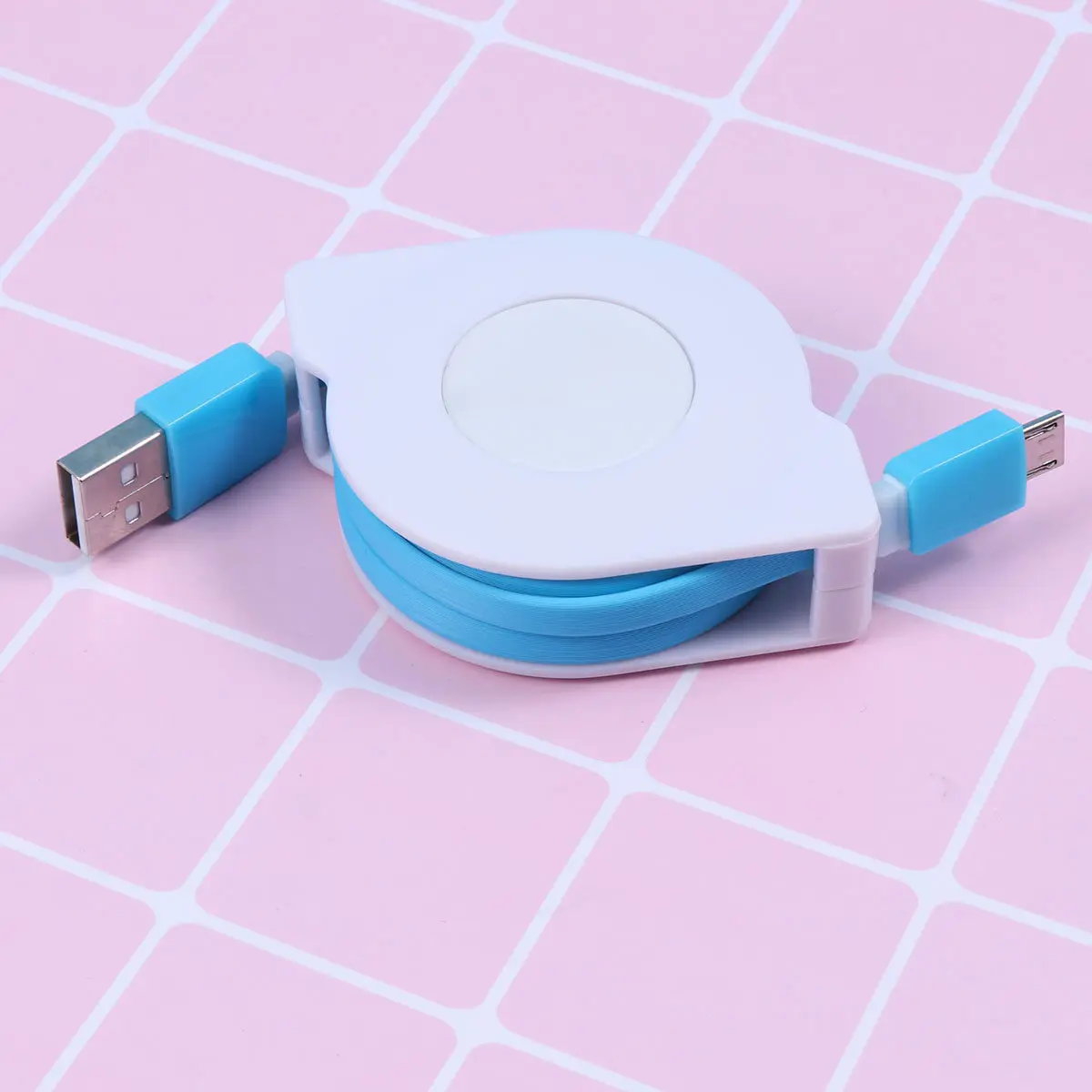 2M 접이식 USB 충전 케이블 빠른 데이터 동기화 코드 홈 오피스용 휴대용 소..