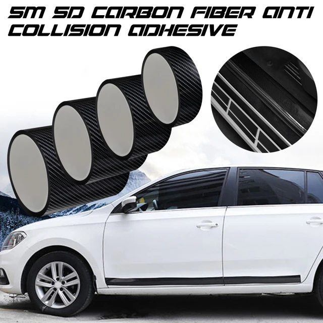 5D Carbon Fiber Auto Door Edge Guards Sill Protector Car Wrap Film