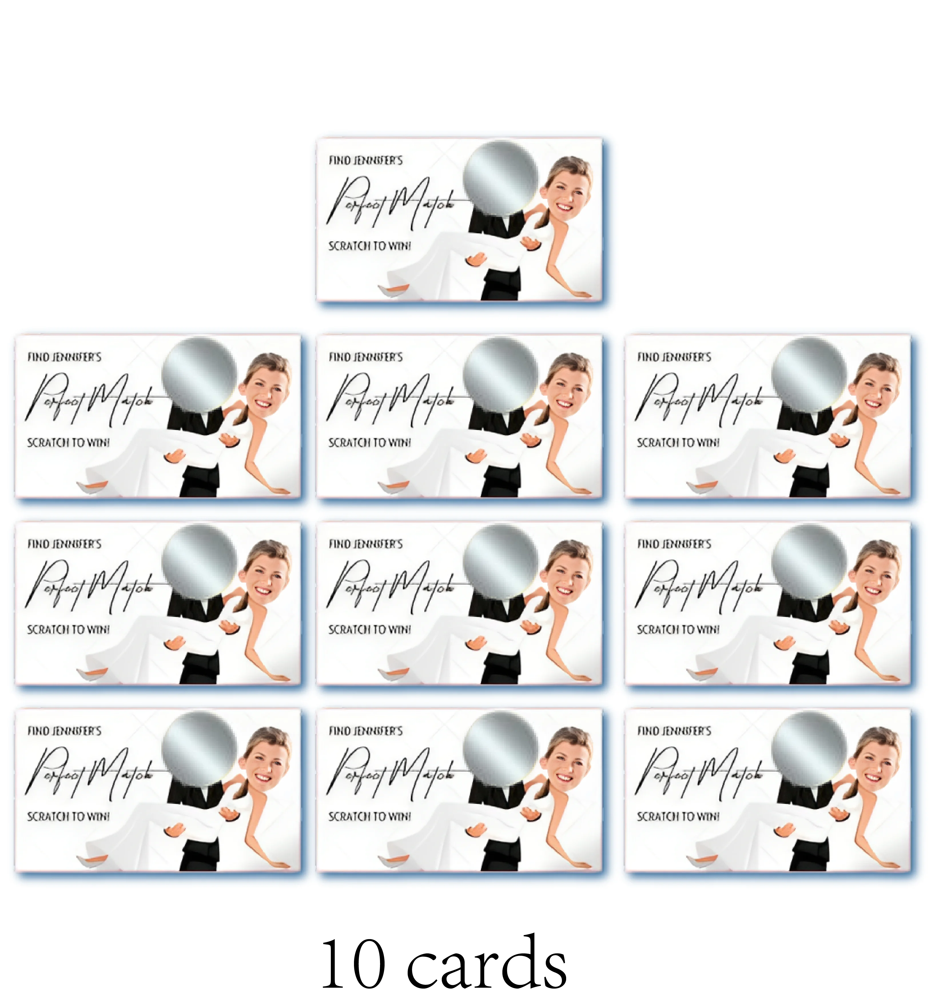 10 siliver cards