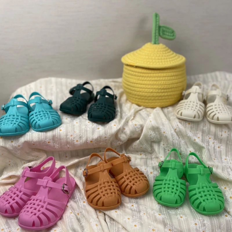 Summer Children Sandals Baby Girls Toddler Soft Non-slip Princess Shoes Kids Candy Jelly Beach Shoes Boys Casual Roman Slippers kids shoes children sandals kids sandals beach shoes