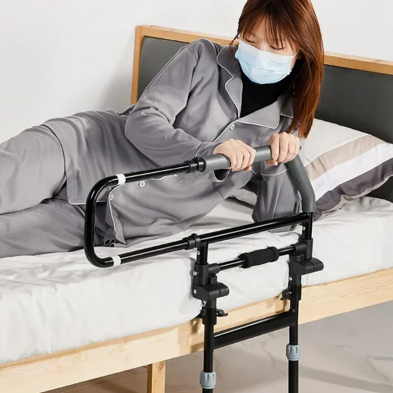 Bedside Handrails Elderly Wake Up Aid Disabled Patients Guardrails Home Bed Railing Support Secure Assistance Safety Bed bedside handrails