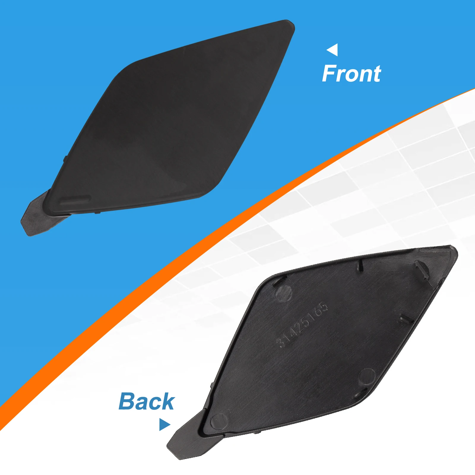Front Bumper Tow Hook Cover Cap Towing Eye For VOLVO XC60 398464065 31425165 Right Passenger