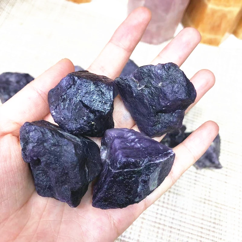 Natural Purple Crystals Rock Healing Stones Sugilite Gemstone Rough Raw For Decoration 3