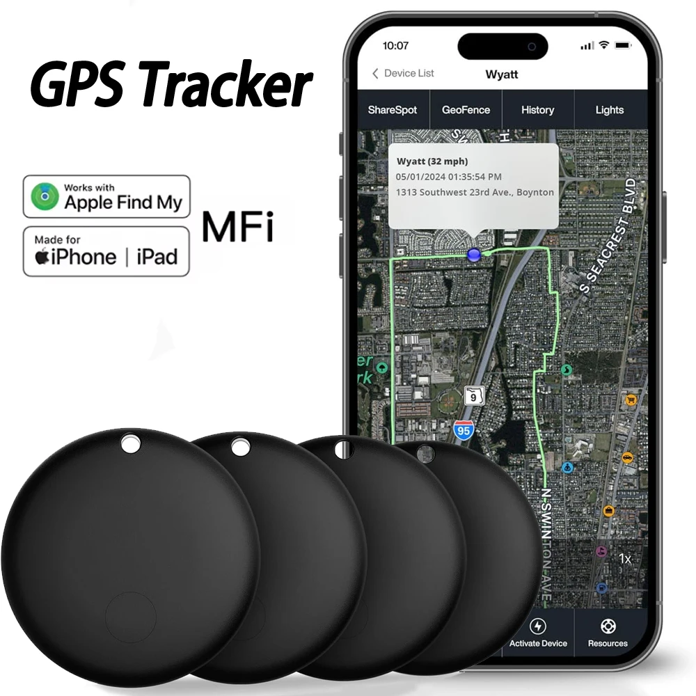 1/2/3/4/5개 에어태그 GPS 트래커 태그 애플 나의 찾기(iOS 전용)와 호환 가능 스마트 태그 키, 수하물, 배낭 찾기용 아이템 찾기 장치