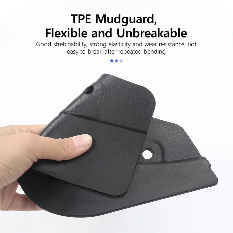 Flexibele TPE Spatlappen voor Tesla Model Y 3 2017-2023 2024 Hoogland Geen Boren Spatborden Tape Spatschermen Spatborden Accessoires  34