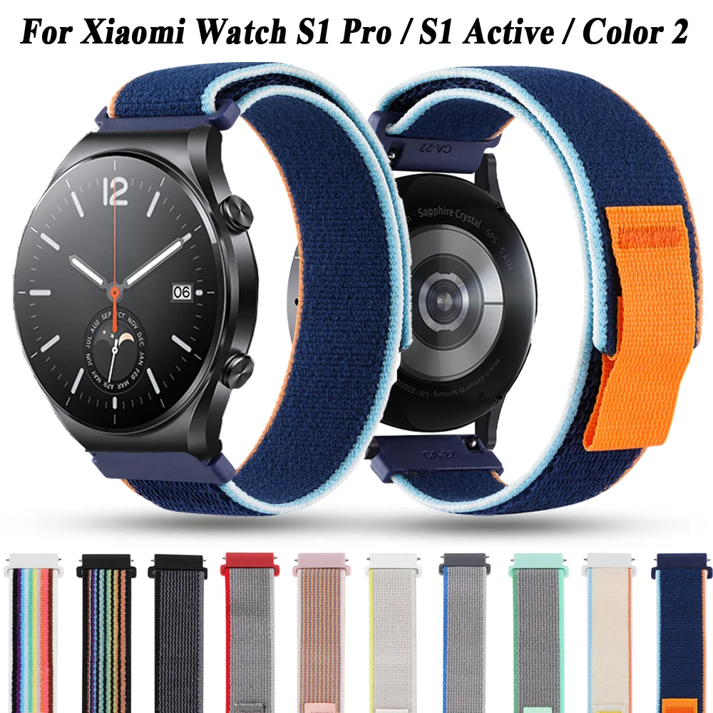 Nylon Sport Watchband Strap - Versatile 22/20mm Adjustable Wristband Bracelet