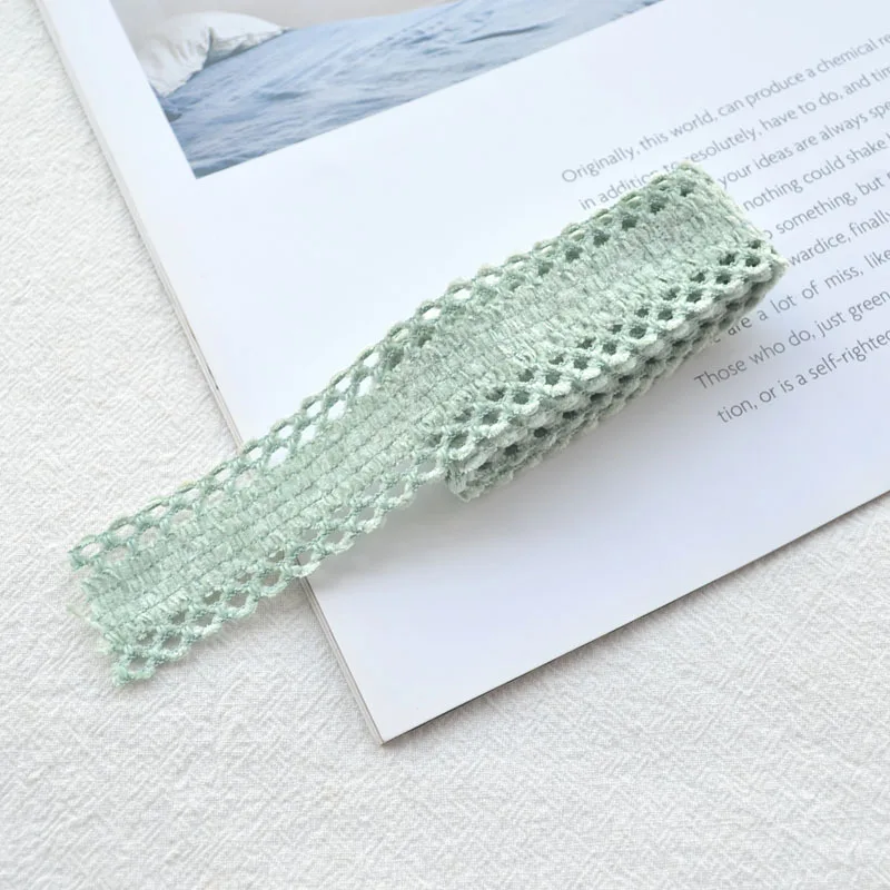 Hollow Lace Polyester Webbing Ribbon - 25MM, 1 Yard for DIY Hair Accessories & Head Jewelry