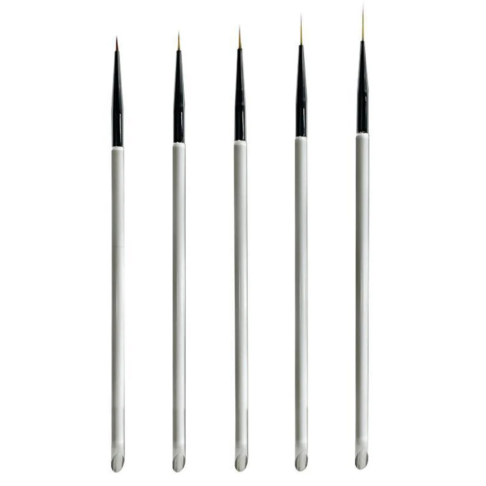 5 Größen Nail Art Liner Pinsel Maniküre Pinsel Feine Zeichnung Dünne Linien Malpinsel Details Streifen Design DIY 5/7/9/11/13 mm – Detail 3
