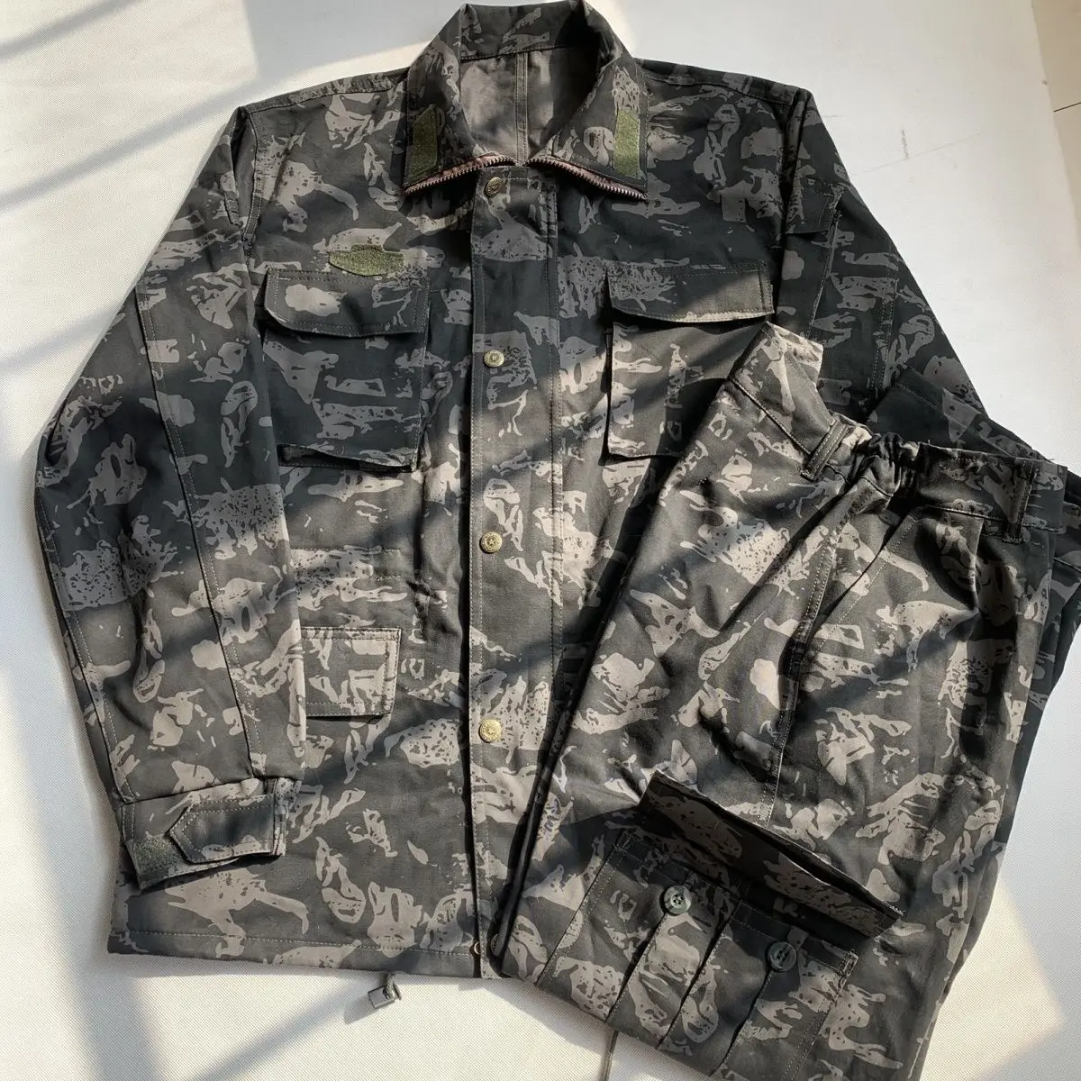 Cotton Thickened Camouflage Training Set Winter Wear-Resistant Welder's Workwear Outdoor