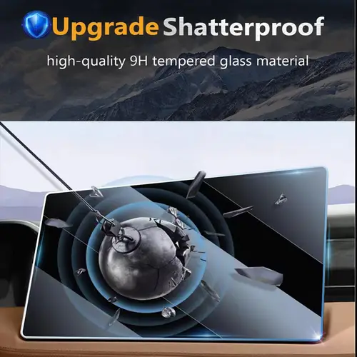 Screen Protective Tempered Glass Film for Tesla Model 3 Highland 2024 Model Y Juniper 2025 Rear Center Control Screen - Image 5
