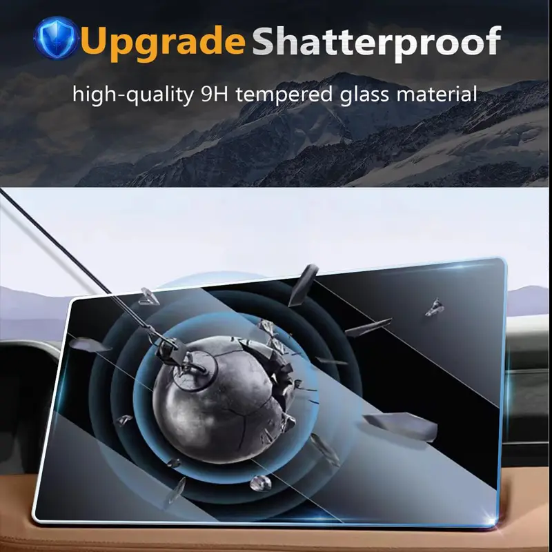 Screen Protective Tempered Glass Film for Tesla Model 3 Highland 2024 Model Y Juniper 2025 Rear Center Control Screen - Image 5