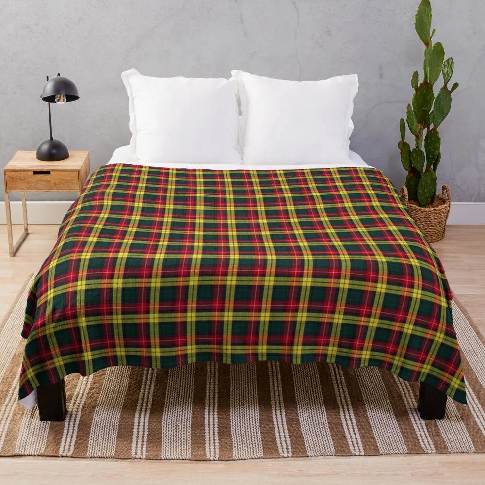 

Clan Buchanan Tartan Throw Blanket Plush Queen Size Blanket