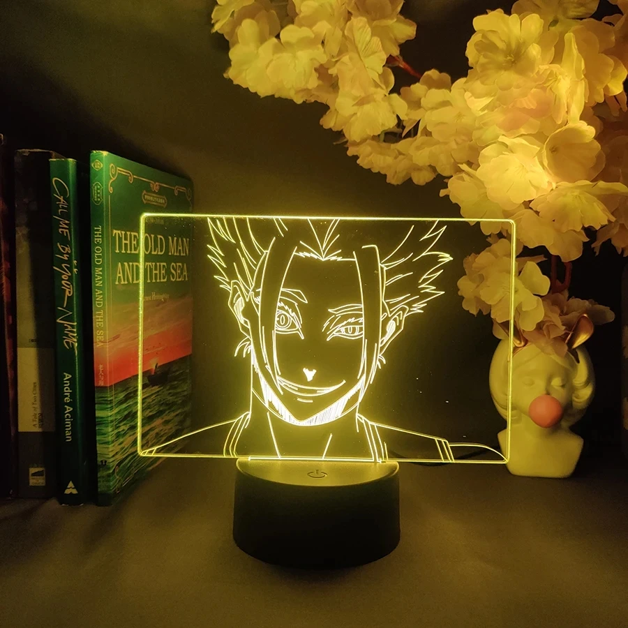 

Japanese Anime Kōtarō Bokuto Lamp 3D Glass Night Light for Home Decor Kids Christmas Gift Haikyuu Manga LED Night Lamp Table