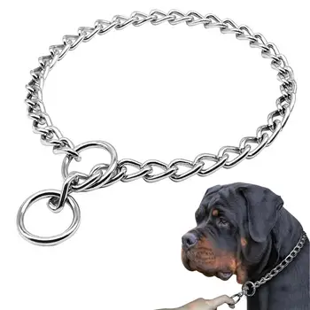 4 Size Stainless Steel Slip Chain Collar for Dog Adjustable Pet Accessories Dog Collar for Small Medium Large Dog Collar 1