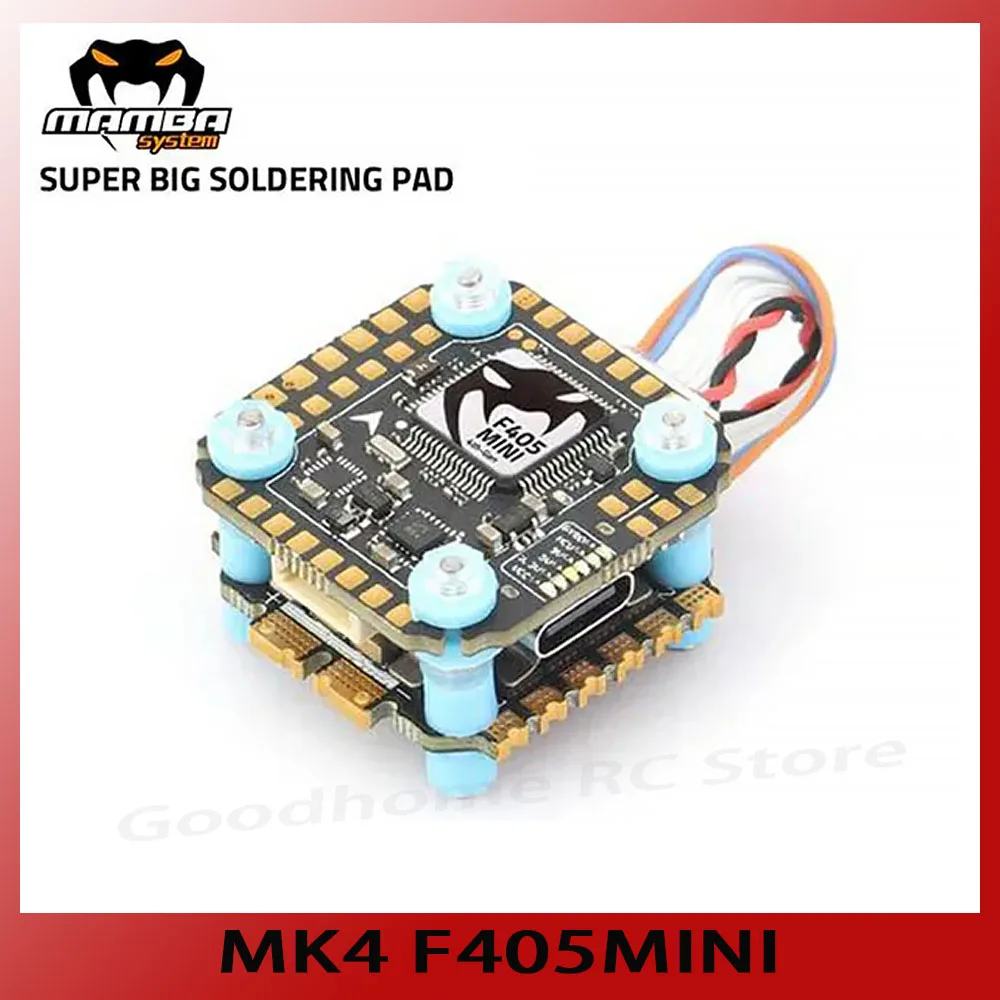 Diatone Mamba Mk4 F405 Mini Dji Port Support F30Mini 30A/40A Esc Flight Controller Stack/Power Tower F4 Fc Per Fpv Drone