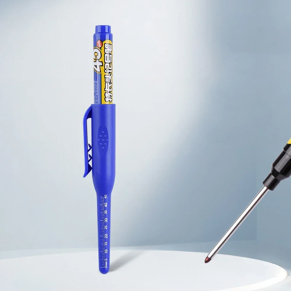 Deep Hole Multi-Purpose Waterproof Marker Pen for Woodworking and Metal