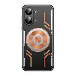 Graphene Cooling Magnetic Phone Case with Red Copper Heat Dissipation Cover for Redmi Turbo 3 (A)