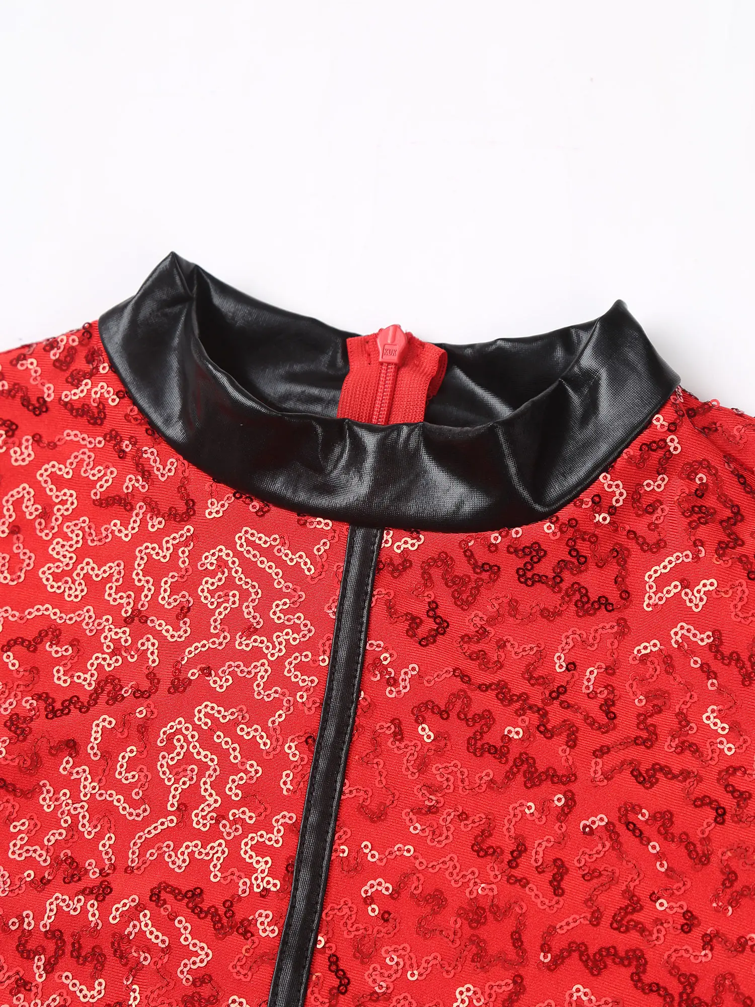 Womens Vintage Checkerboard Print Racer Dress Long Sleeve Sequins A-line Tulle Skirt with Shorts Dress Halloween Party Costumes 4