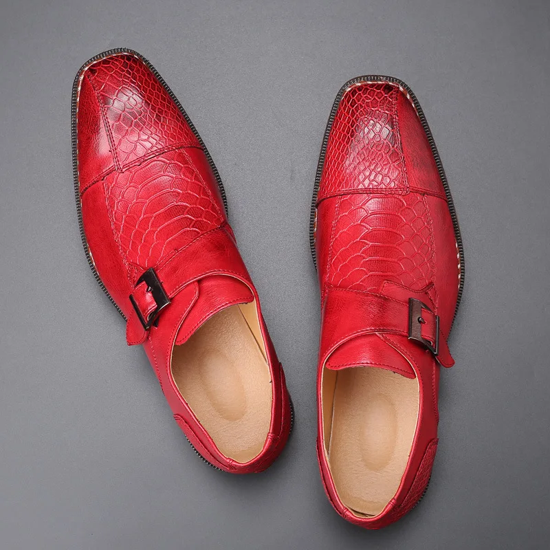 Men's Leather Formal Shoes Luxury Business Casual Brogue Shoes Winter Wedding Fashion Trend For Men Brown Oxfords yui8