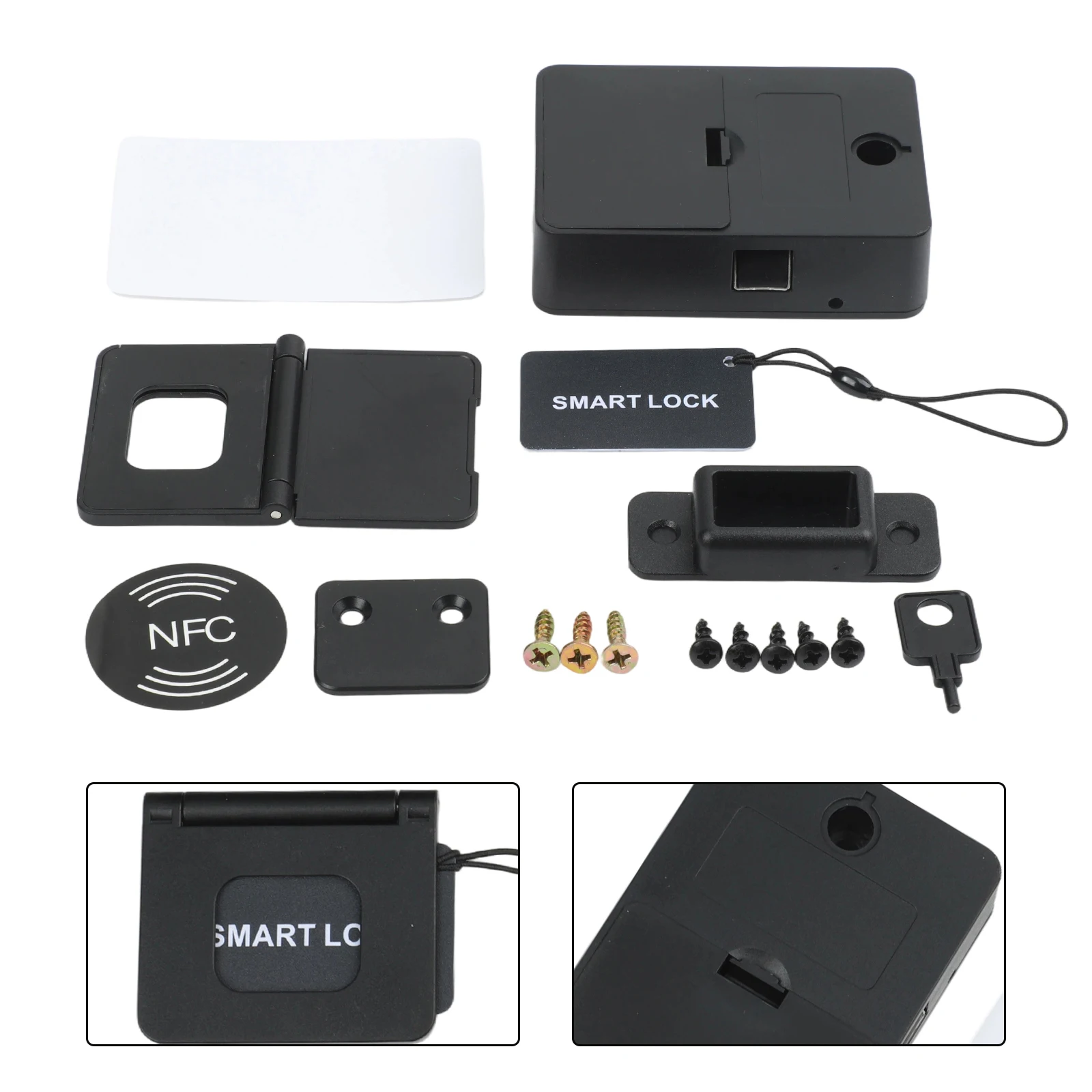 캐비닛, 서랍, 우편함 및 보관함용 보이지 않는 스마트 잠금장치, RFID 카드 또는 NFC 휴대폰을 사용하여 잠금 해제 가능