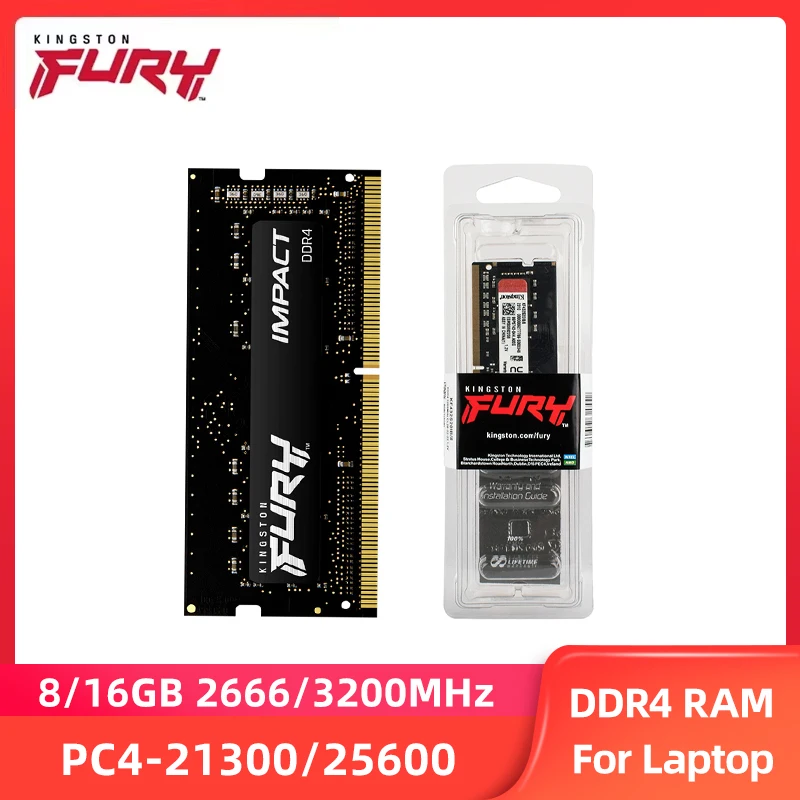 HyperX Fury DDR4 Laptop Memory 8GB 16GB 2666MHz 3200MHz SODIMM PC4
