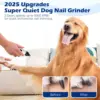 2024 New Silent Grind Pro for Dogs Silent Grind Pro Dog Nail Trimmer Electric Dog Nail Clippers Pet Paws Grooming Smoothing Tool 2