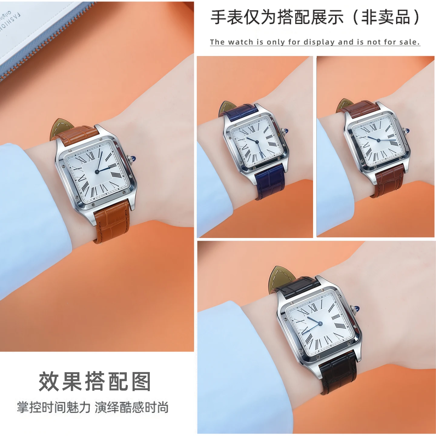 Deluxe Quick-Release Leather Watch Strap - Unisex, Multiple Sizes Available