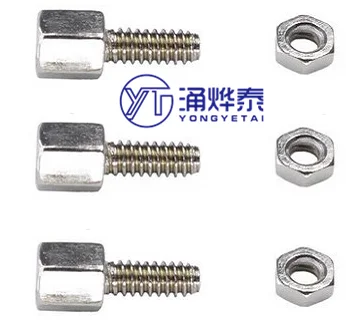 YYT 20PCS Hexagonal screw nut RS232 DB9 DB15 DB25 VGA copper column serial port stud peng fa copper column m3 m4 single head hexagonal copper column screw hexagonal isolation column main plate screw