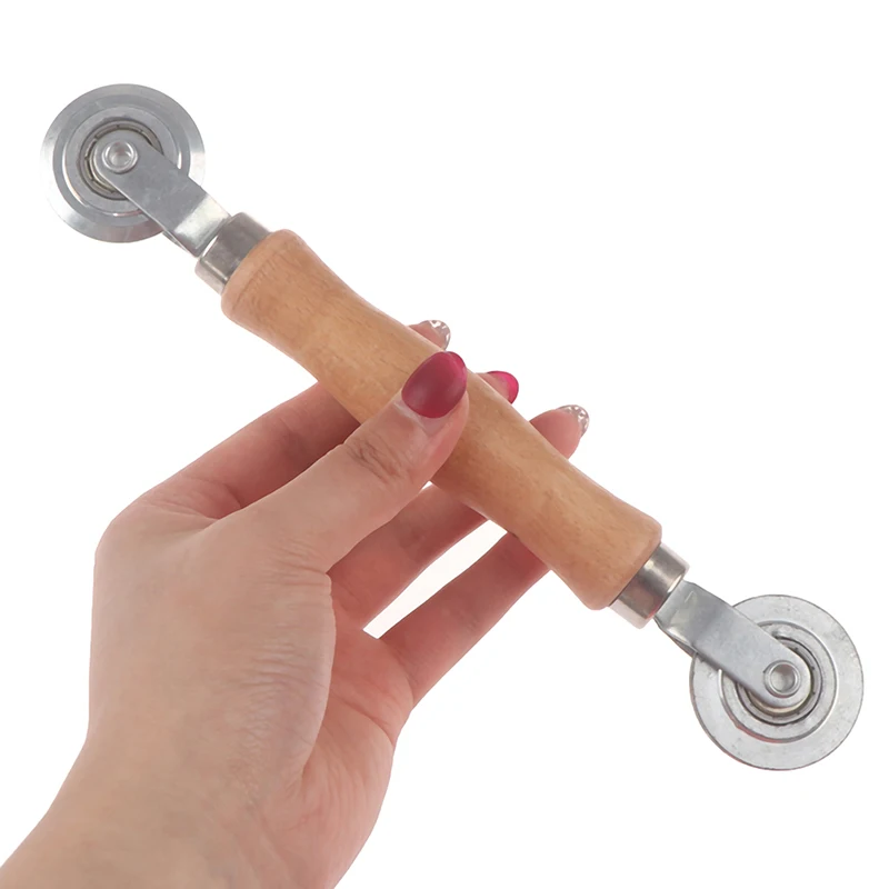 Window Screen Repair Tool Electroplating Window Screen Roller Spline Repair Roller Manual Mosquito Window Pressure Wheel Double-Head Pressure