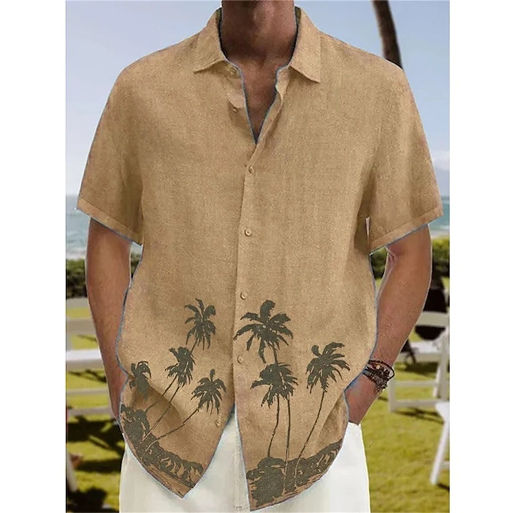 

Summer Shirt For Men Hawaii Shirts Oversized Short-sleeved Tops Men's Camisas Masculinos Original Spring New Fashion Clothing Xl