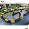Free Air Shipping 10X6M Outdoor Customized Riding Toys Bumper Car Zorb Ball Racing Court Inflatable Go Kart Race Track 5