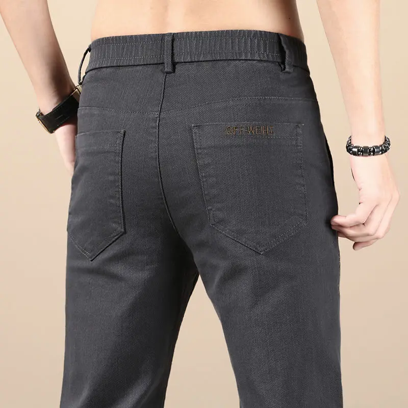 2024 Spring Elegant Fashion Harajuku Slim Fit Trousers Loose All Match Trousers Pockets Button Zipper Casual Straight Leg Pants