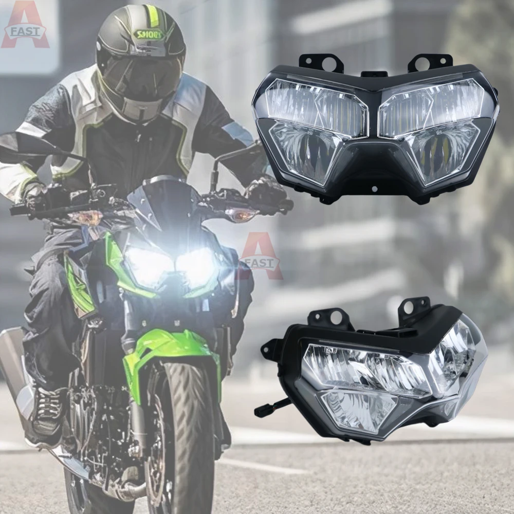 

Z900 Z400 Motorcycle Headlight For KAWASAKI Z250 Z650 KLR650 ZR1000 H2 2019-2023 Front LED Headlight Assembly 2020 2021 2022