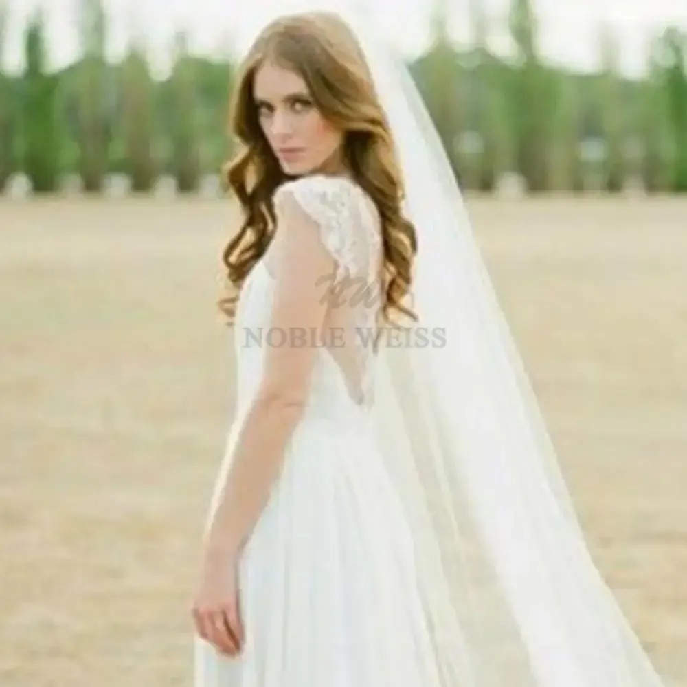 Bridal Veil Long Tulle One Layer With Comb Wedding Accessories Customized