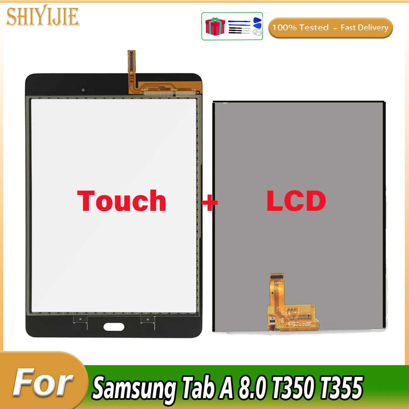 Lcd Da 8 "Per Samsung Galaxy Tab A 8.0 T350 T355 Display Lcd Touch Screen Sm-T350 Wifi/ Sm-T355 Sostituzione Assemblaggio 3G