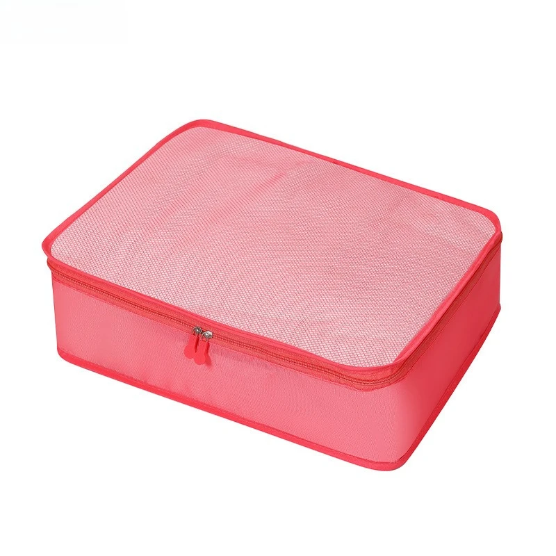 Compact Foldable Packing Cubes with Breathable Mesh Design