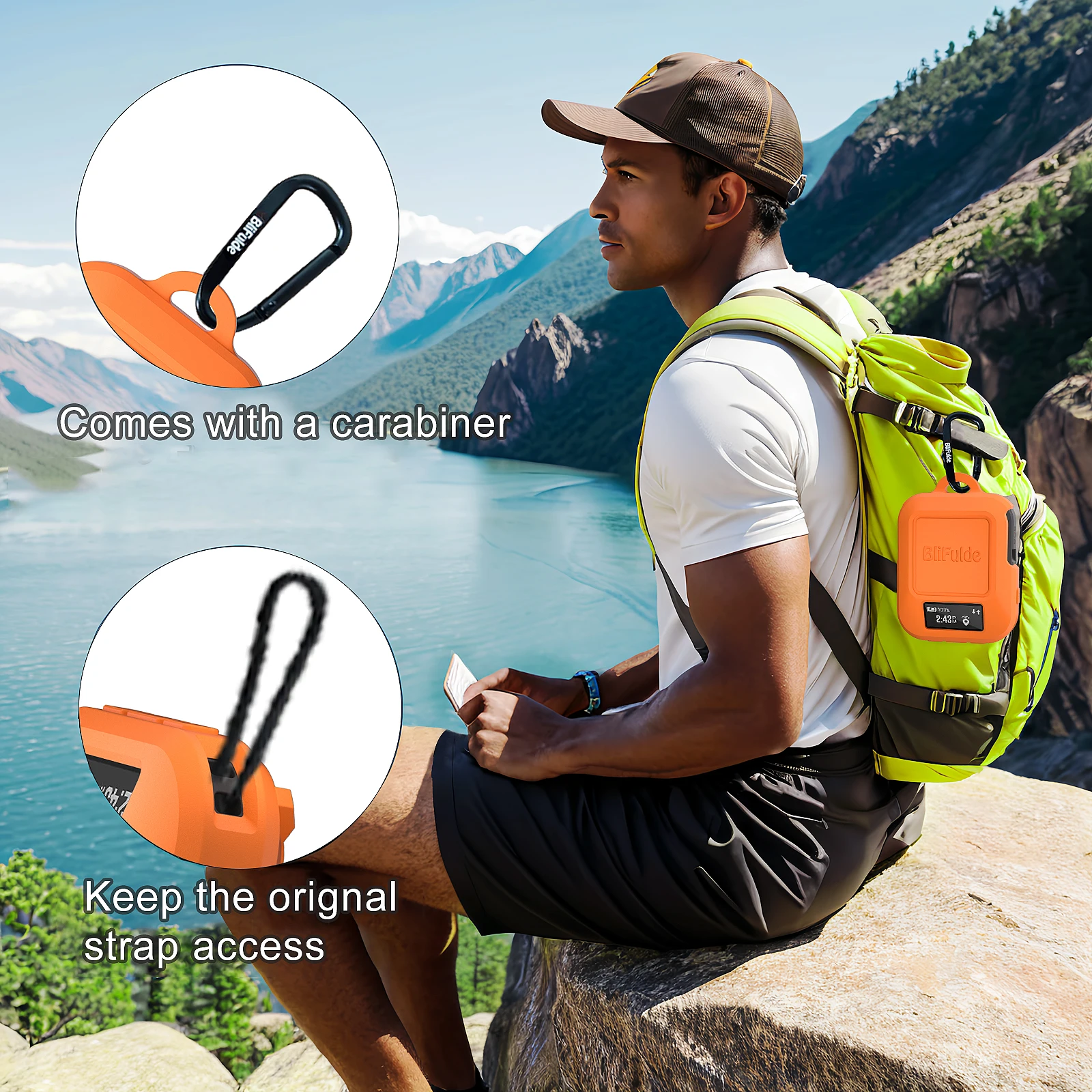 Durable Scratch-Resistant Silicone Protective Cover in Orange