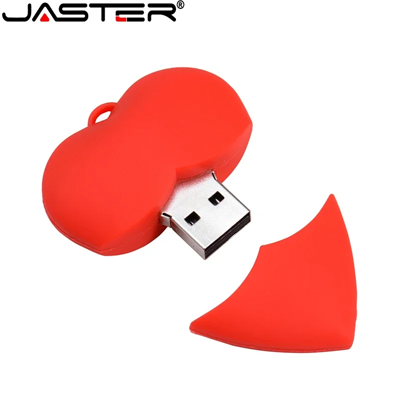 빨간 사랑의 하트 USB 플래시 드라이브 메모리 스틱 펜 드라이브 레드 프리 헤인 클레 USB 스틱 저장 장치 펜드라이브 64GB 32GB 16GB 8GB 4GB