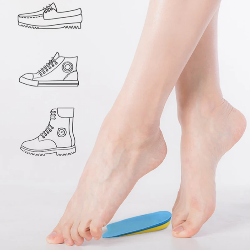 1pair Soft Silicone Gel Heel Pads U-shaped Heel Inserts Insole Height Increase Shoes Pad Spurs Pain Cushion Foot Massager shoe insoles,heel patch insole,heel protector,heel protector pads,heel insoles,heel cushion insole,heel cushion protector,heel grips