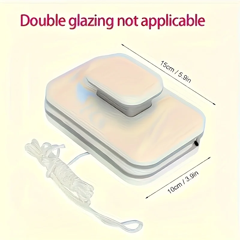 Double-sided Wiping Magnet for High-rise Glass Windows Cleaning