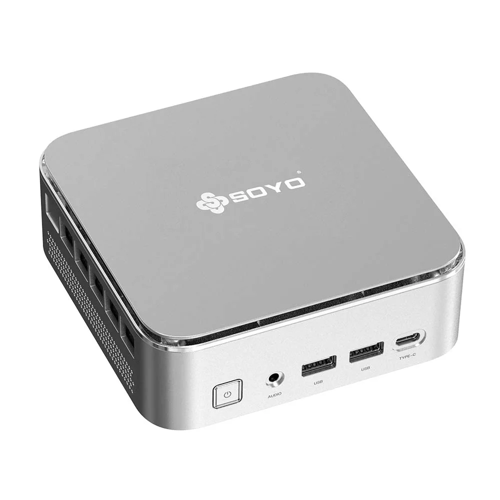 SOYO Mini PC NcuBox S4 PLUS, Ryzen 7 H255 DDR5 5600Mhz up to 64GB PCIe3.0 Nvme SSD WIFI6E BT5.2 8K HD DIY Gaming Computer - Image 2