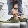 2025 Hot Sale Green Canvas Shoes Men Big Size 48 Harajuku style Men's Vulcanize Shoes Comfortable Cheap Skateboard Shoes For Men 3