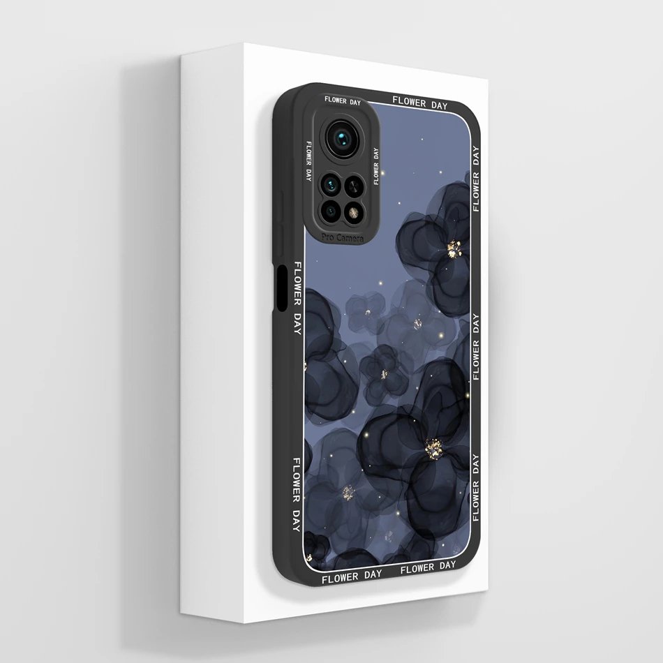 Black Butterfly Liquid Silicone Full Protection Case