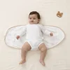 Baby Swaddle Blanket 0-6 Months Strap Protect Belly Baby Sleeping Blanket Wrap for New Born Thin-style for Summer 2