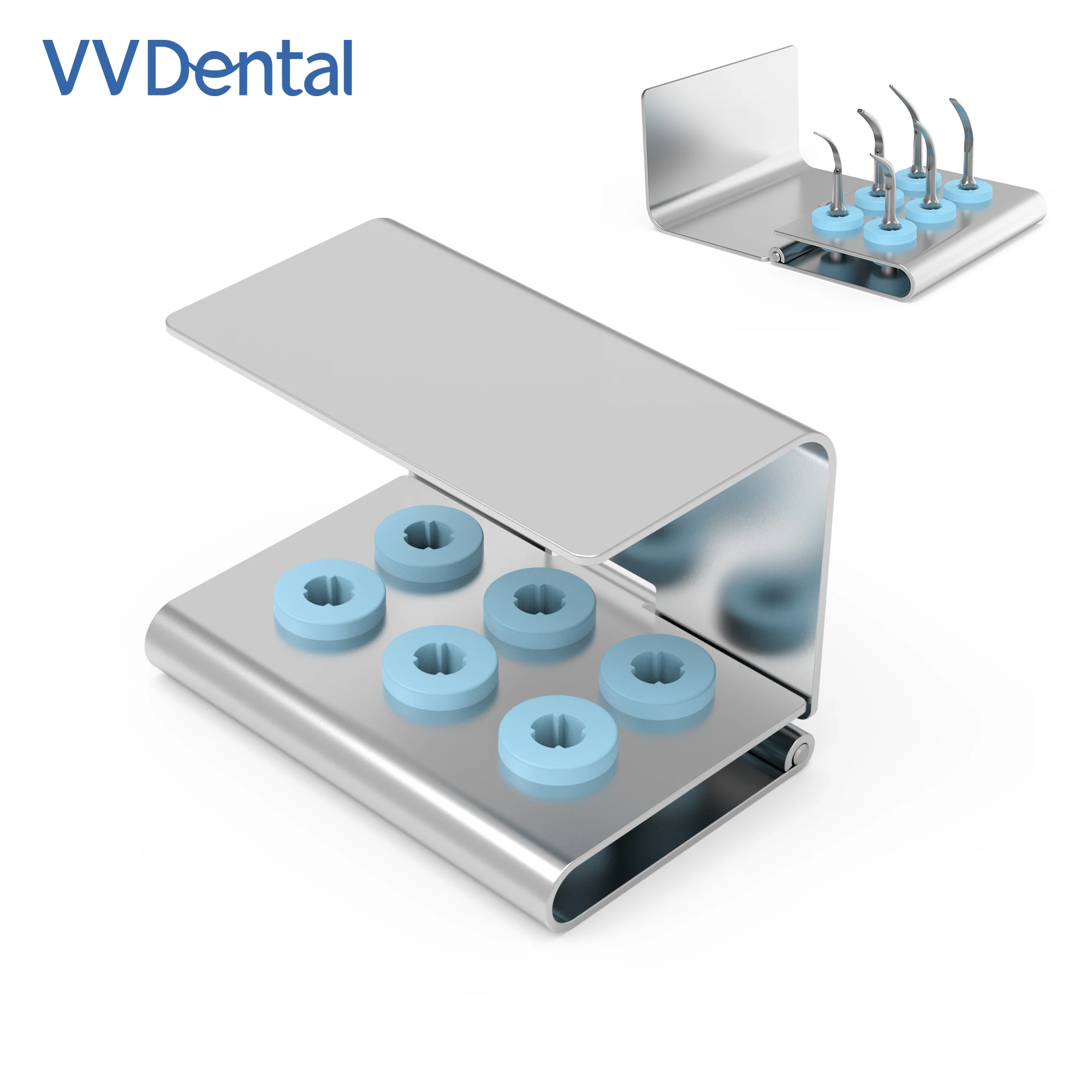 Vv Dental Piezo Scaler Tip Holder Fit Ems Satelec Sirona Woodpecker Dte Tip Supporto Universale/Sterilizzatore All'Ingrosso